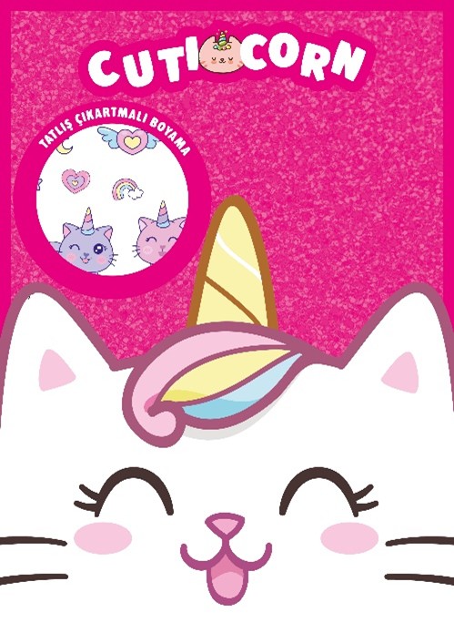 CUTICORN Çıkartmalı Boyama Kitabı