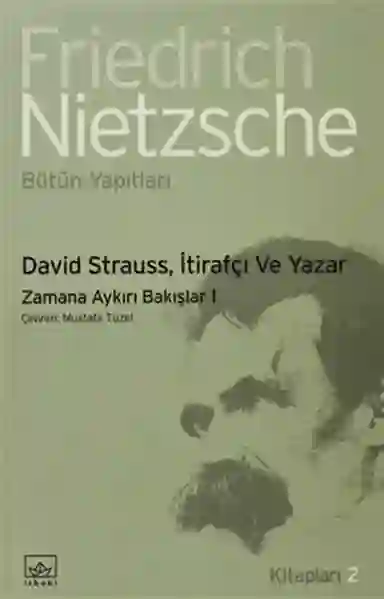 Resim DAVİD STRAUSS İTİRAFÇI VE YAZAR ZAM.AY.BA.1
