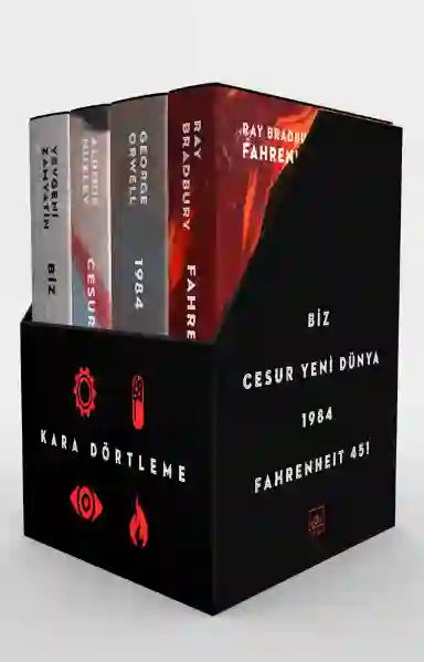 Resim KARA DÖRTLEME KUTU SET