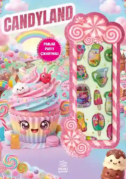 Resim CANDYLAND - PUFFY PARLAK ÇIKARTMALI BOYAMA KİTABI